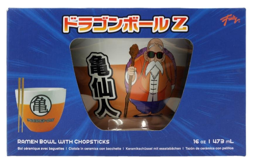 Tigela Ramen Mestre Roshi, o Artista Marcial de Dragon Ball Z