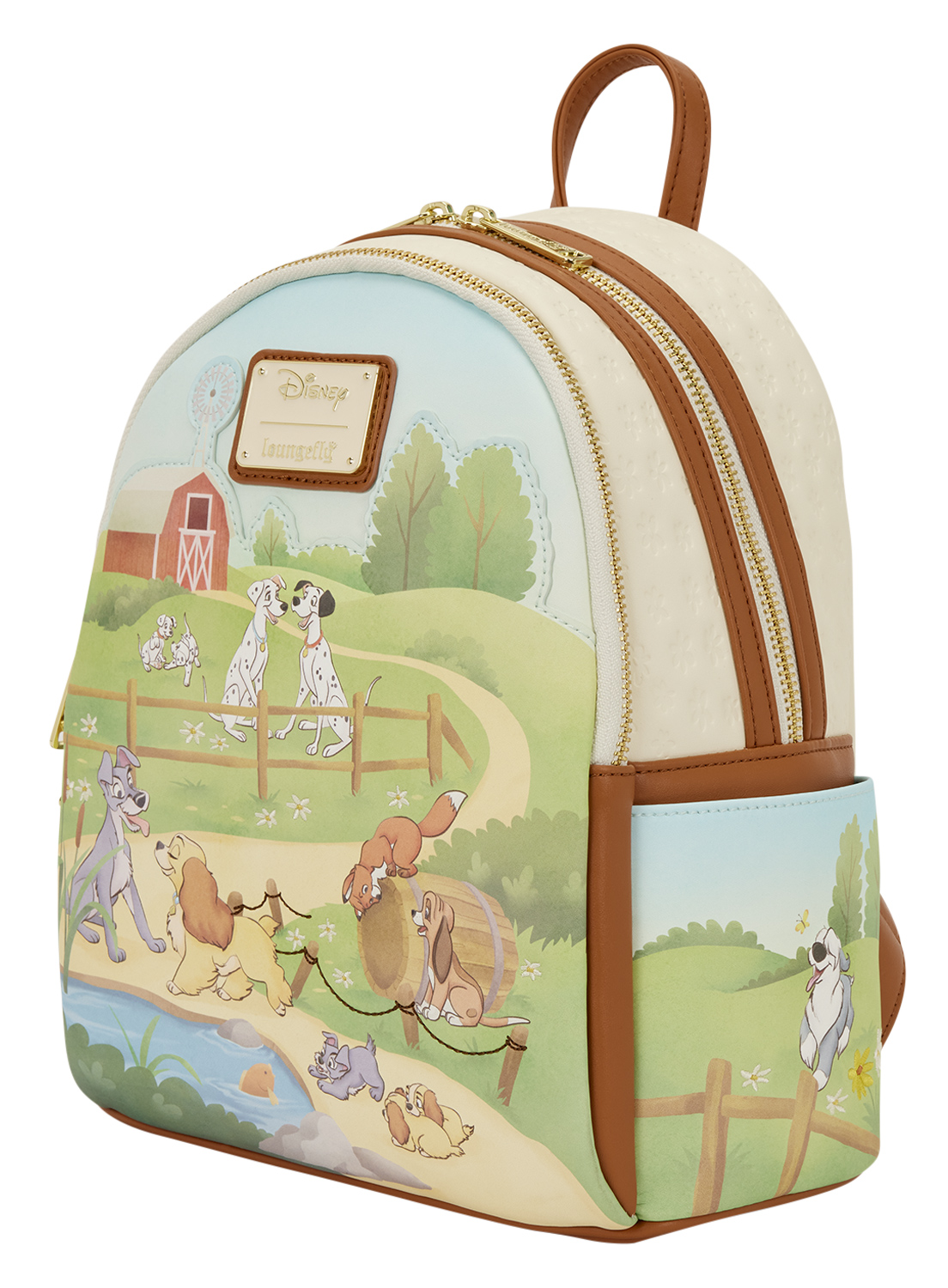 Mini-Mochila Cachorros Disney na Fazenda (Loungefly)