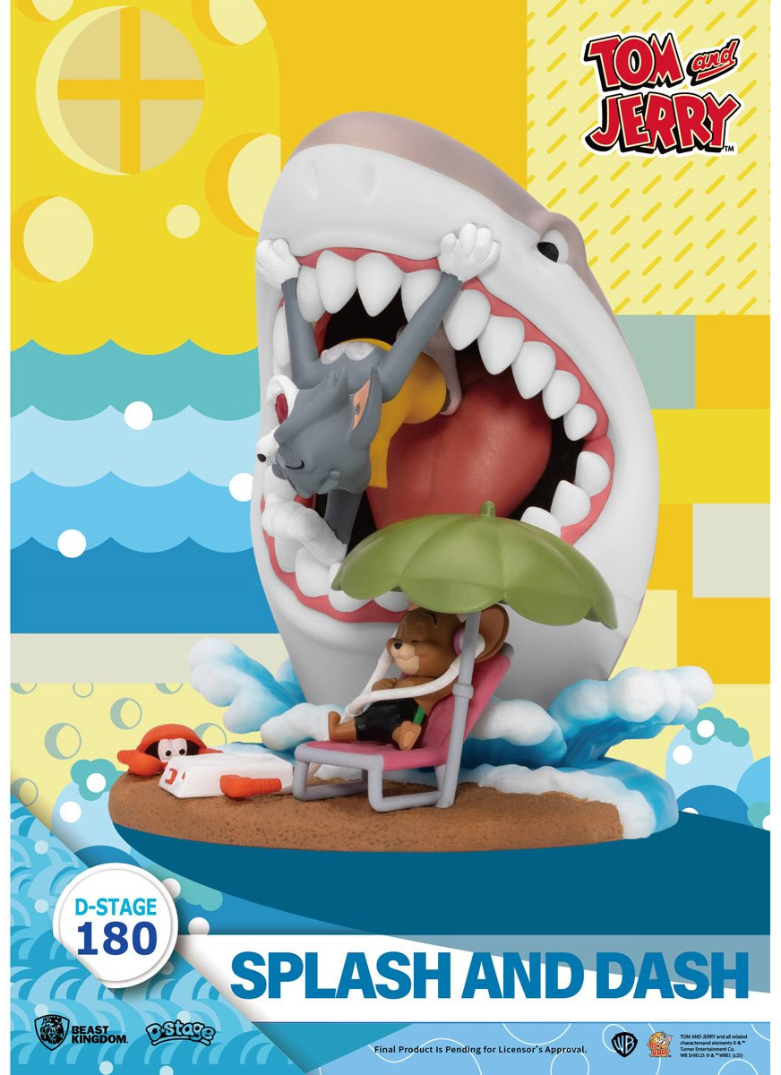 Tom e Jerry na Praia D-Stage Estátua/Diorama 360 Graus (Beast Kingdom)