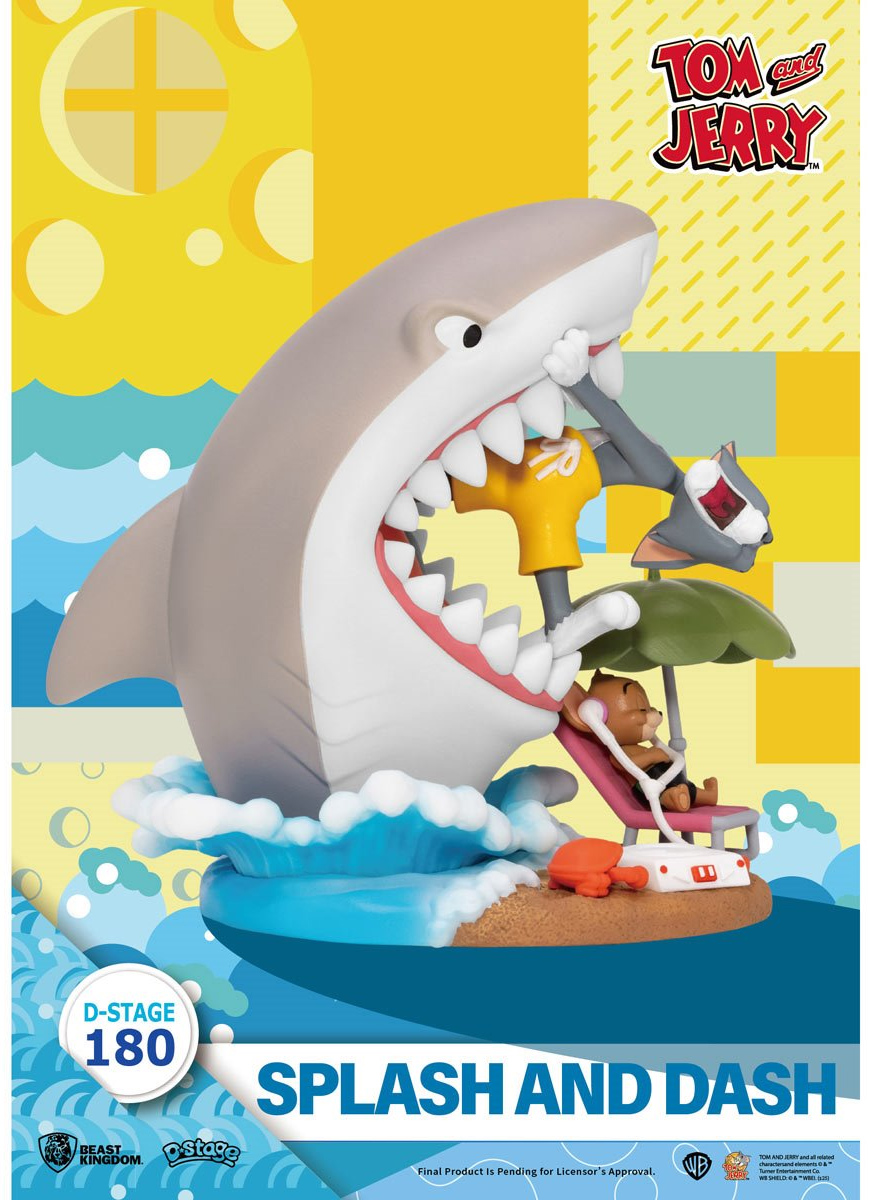 Tom e Jerry na Praia D-Stage Estátua/Diorama 360 Graus (Beast Kingdom)