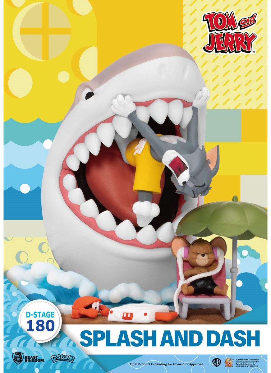 Tom e Jerry na Praia D-Stage Estátua/Diorama 360 Graus (Beast Kingdom)