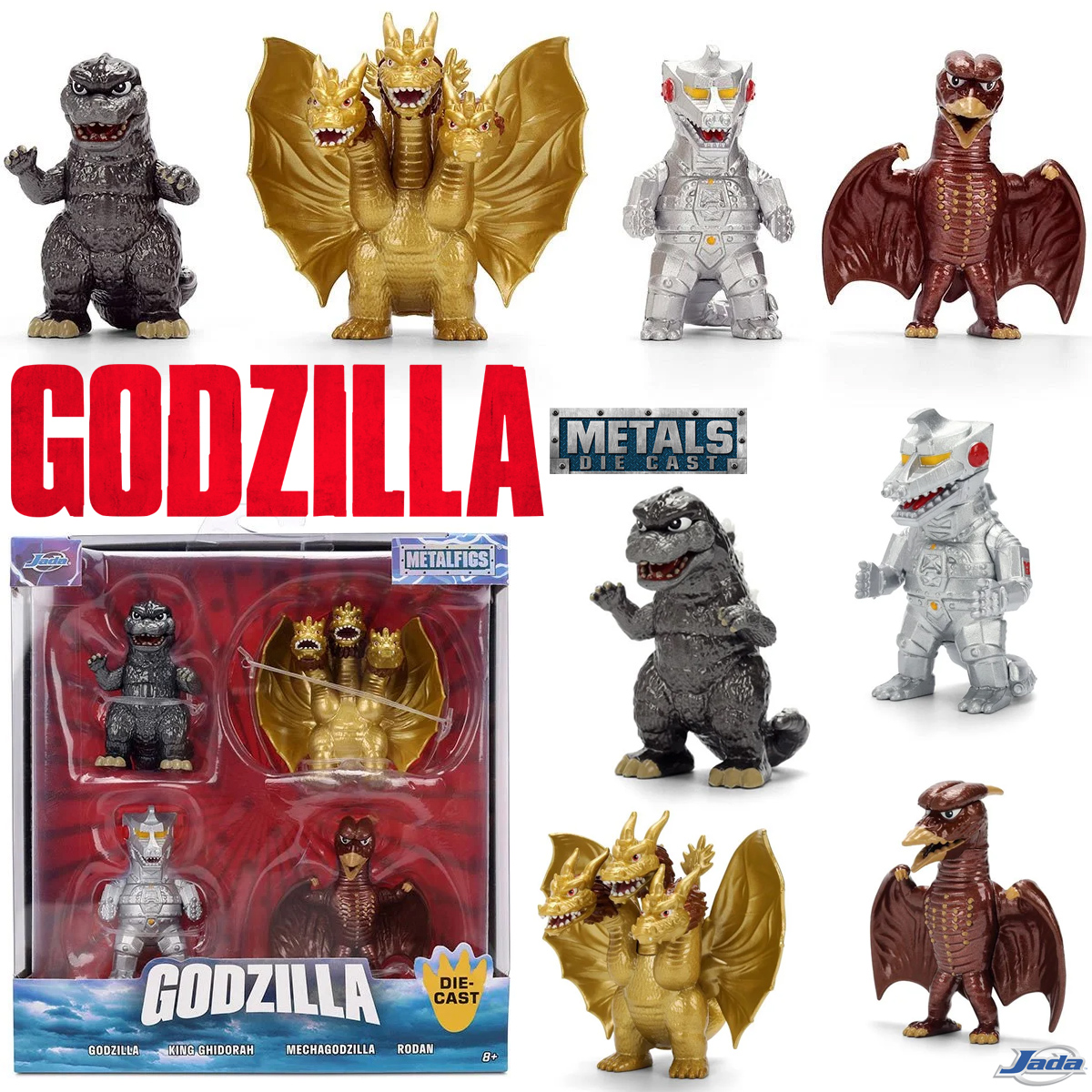 Mini-Figuras Godzilla MetalFigs de Metal Fundido