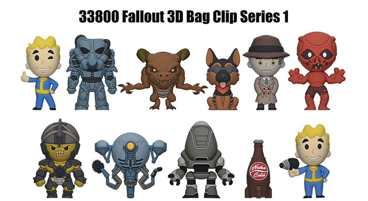 Chaveiros Fallout 3D Figural Bag Clips (Blind-Bag)