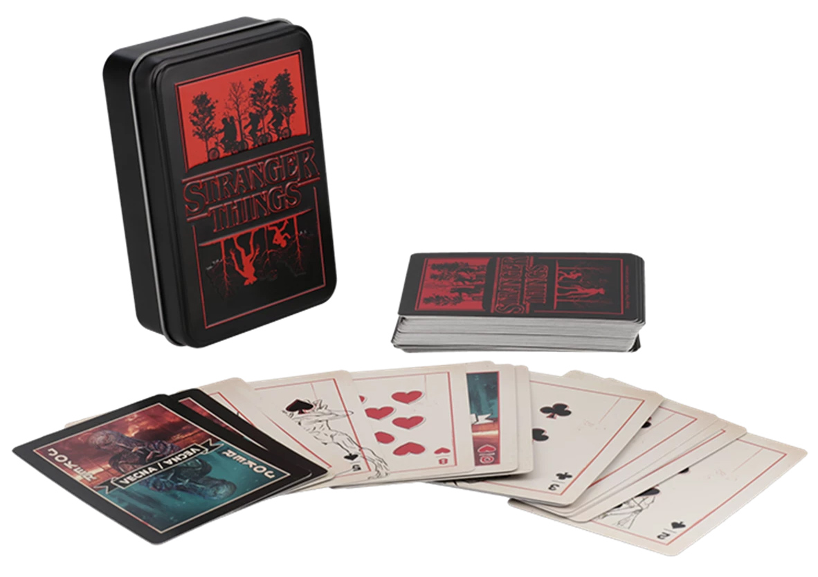 Baralho Stranger Things 5 em Caixa de Lata
