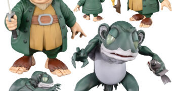 Bonecos Bilbo Bolseiro e Gollum do Filme Animado The Hobbit (1977) da Rankin/Bass