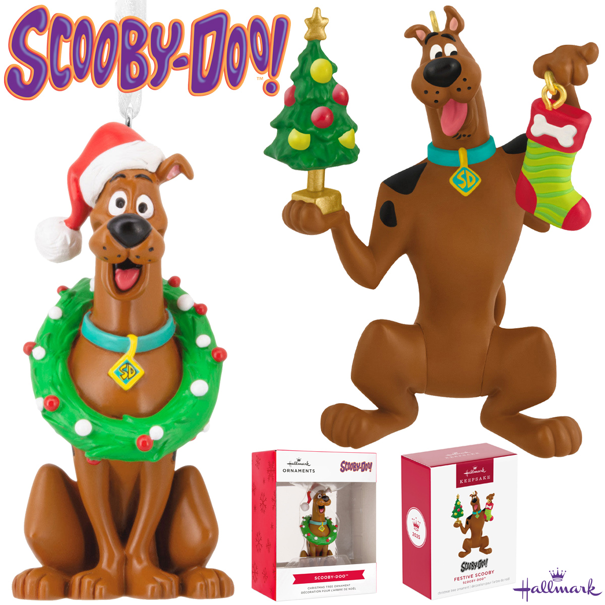 Enfeites de Natal do Cão Detetive Scooby-Doo (Hallmark)