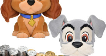 Cofres Flocados A Dama e o Vagabundo PVC Figural Bank