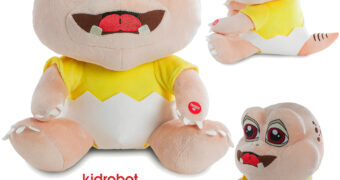 Boneco de Pelúcia Falante Baby da Silva Sauro da série Família Dinossauros