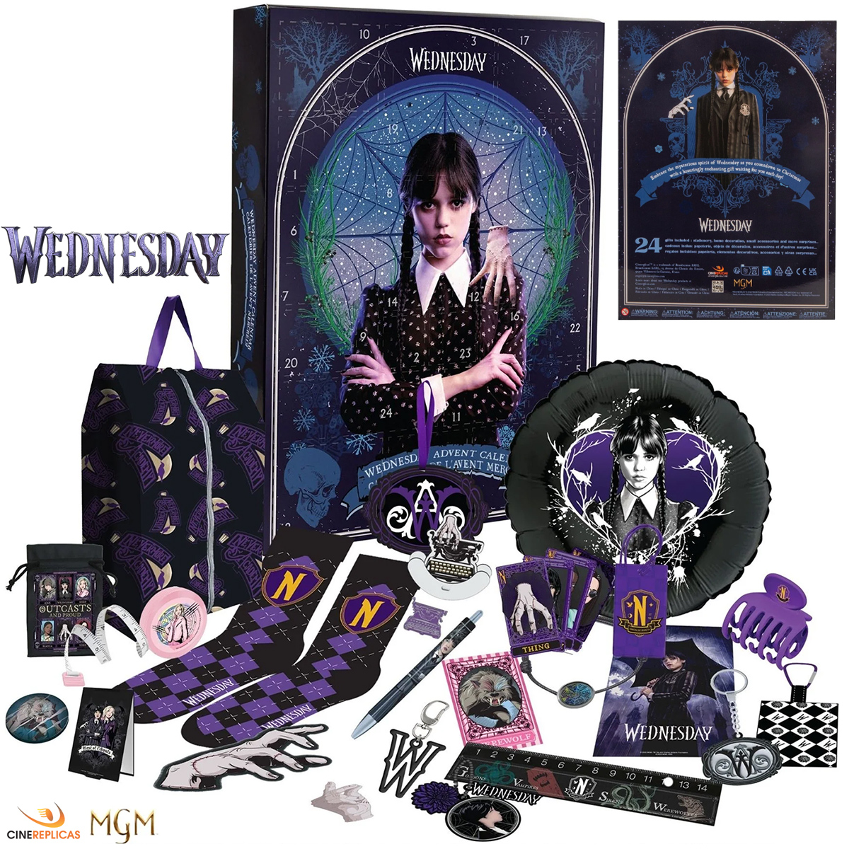 Calendário do Advento Wandinha Addams com Mãozinha (2025)