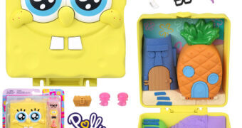 Playset Bob Esponja Calça Quadrada Polly Pocket Compact