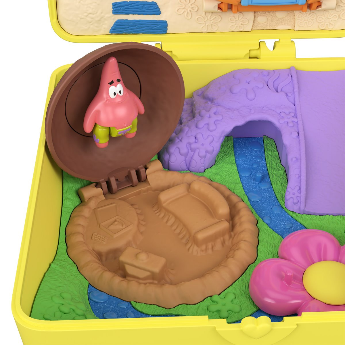 Playset Bob Esponja Calça Quadrada Polly Pocket Compact