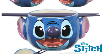 Tigela Ramen Stitch 3D (Lilo & Stitch)