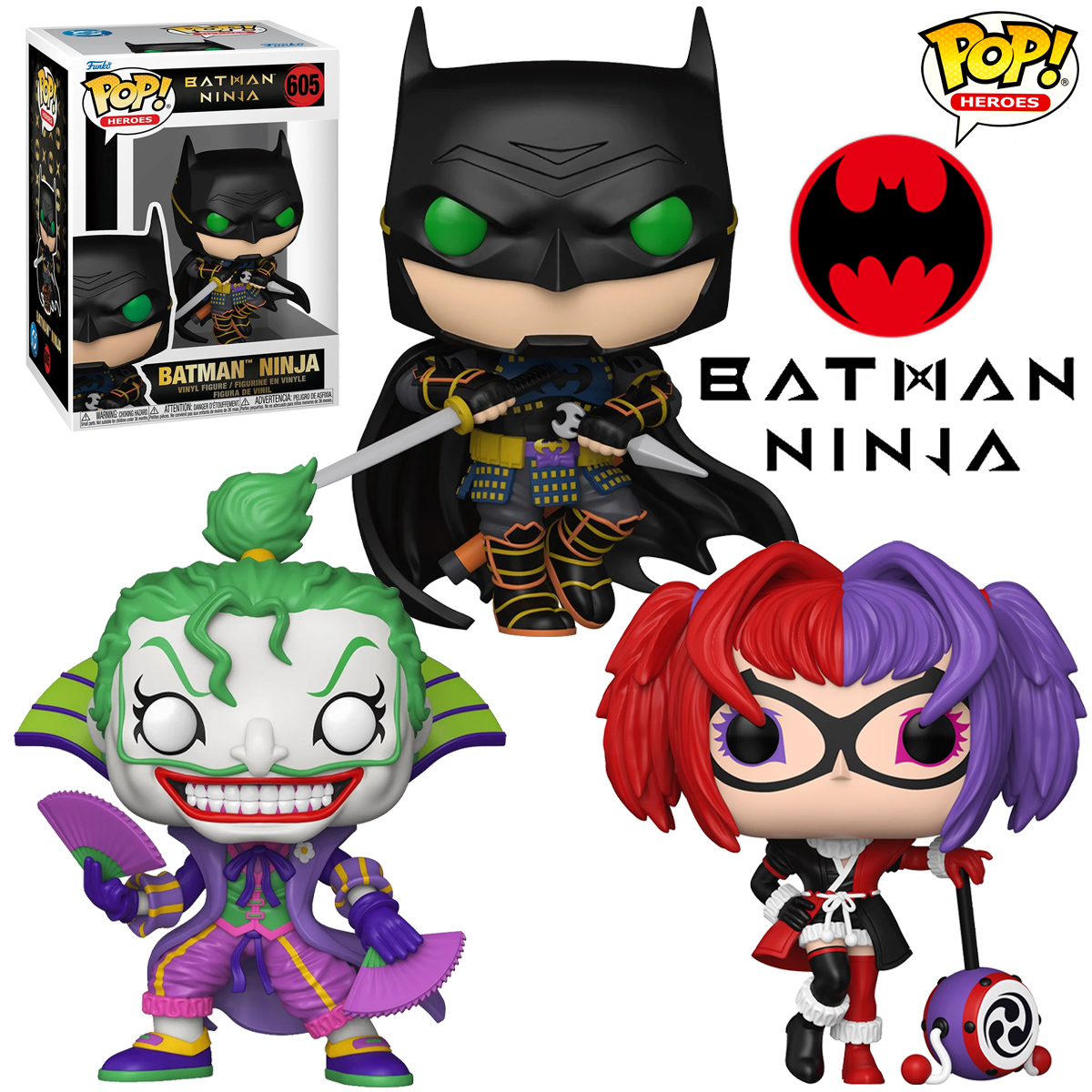 Bonecos Pop! do Filme Batman Ninja de Junpei Mizusaki
