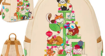 Mini-Mochila Gatos Disney na Árvore de Natal
