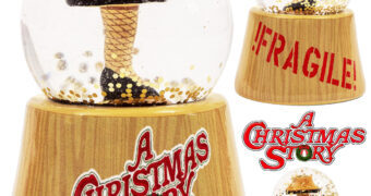 Globo de Neve do Filme Uma História de Natal com o Abajur de Perna