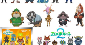 Chaveiros Zootopia 2 3D Figural Bag Clips (Blind-Bag)