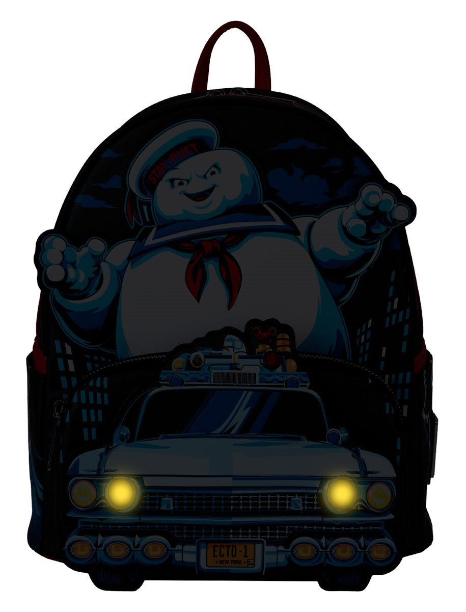 Mini-Mochila Caça-Fantasmas: Ecto-1 Perseguido pelo Monstro de Marshmallow
