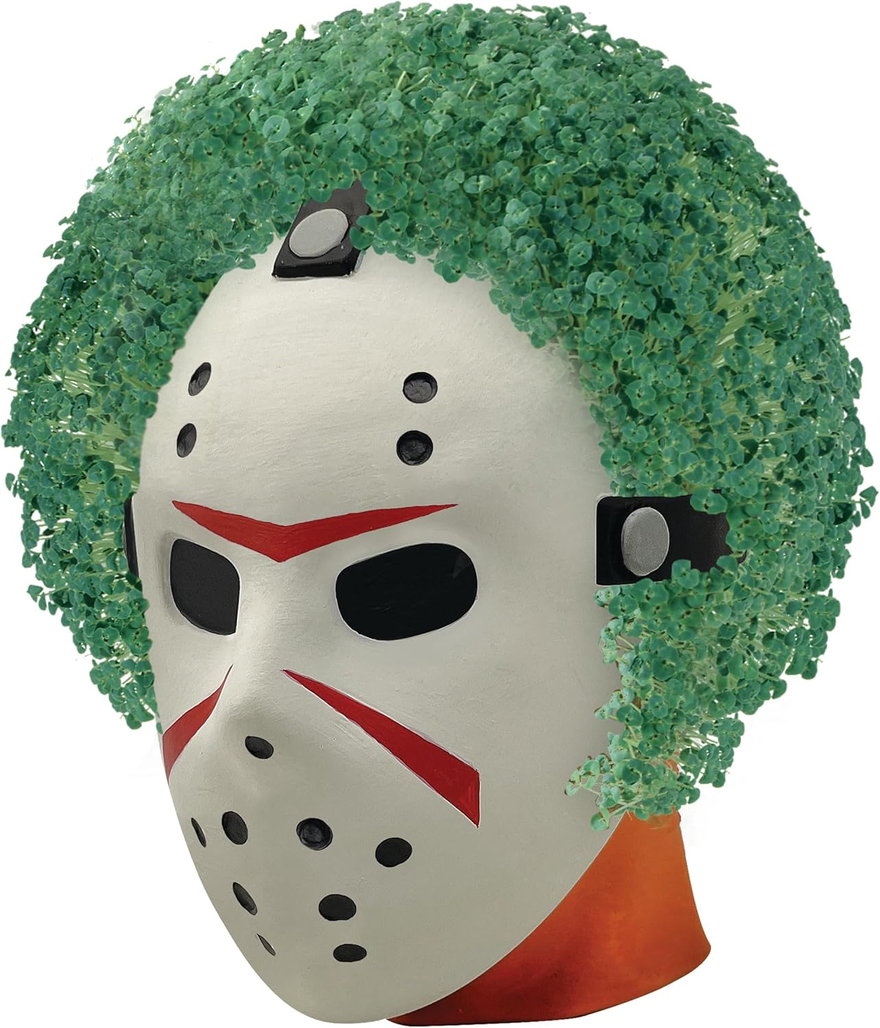 Plantadores Chia Pet Jason Vorhees e Michael Myers com Cabeleiras de Grama