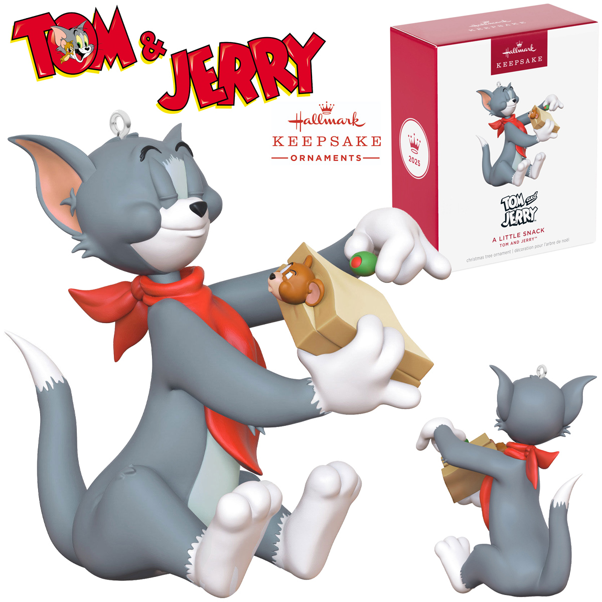 Enfeite de Natal Tom & Jerry “Um Pequeno Lanche” (Hallmark)