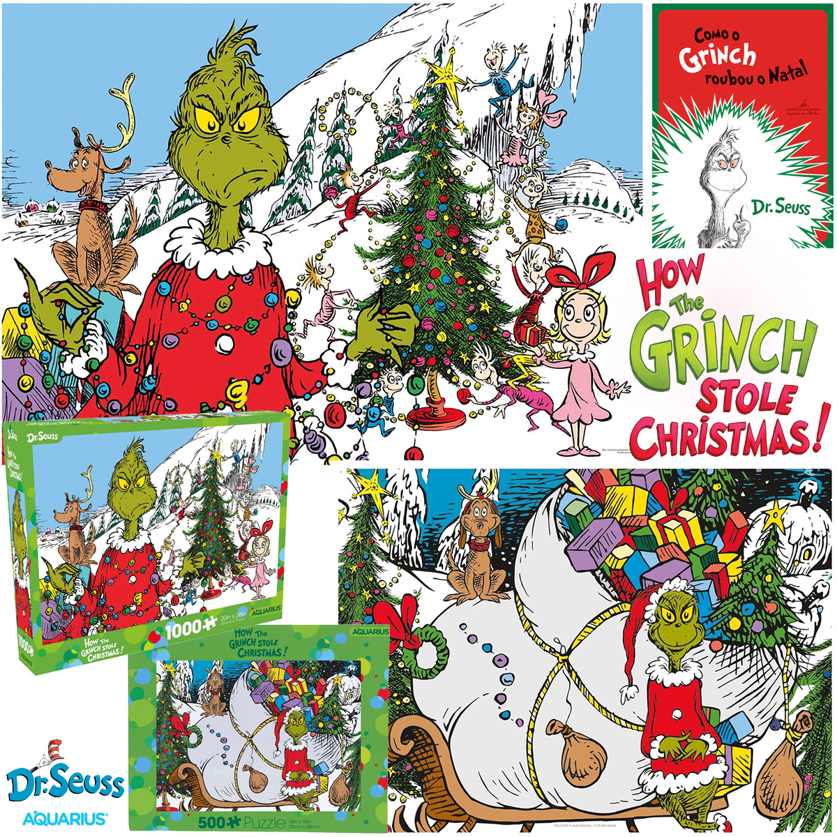 Quebra-Cabeças Como o Grinch roubou o Natal de Dr. Seuss