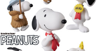 Bonecos Peanuts UDF Série 19 com Snoopy e Woodstock (Medicom Japão)