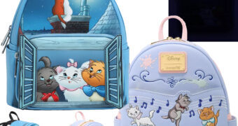 Mini-Mochilas Disney Aristogatas com Marie, Toulouse e Berlioz
