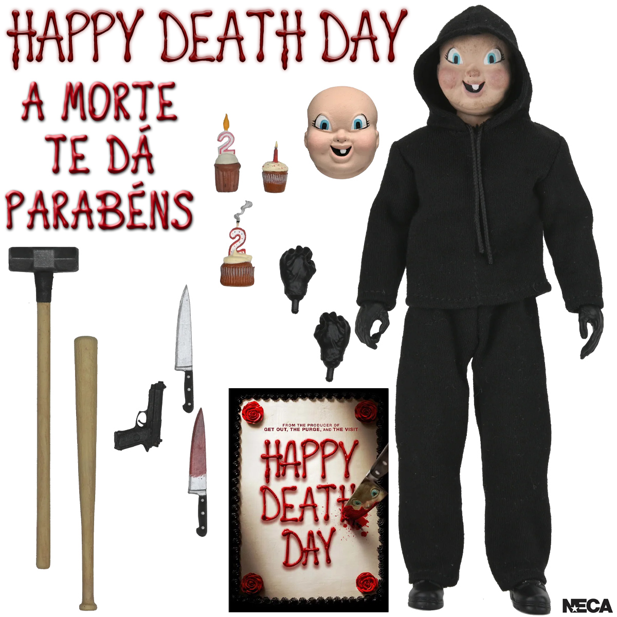 Action Figure Babyface Killer Neca Clothed de A Morte Te Dá Parabéns (Happy Death Day)