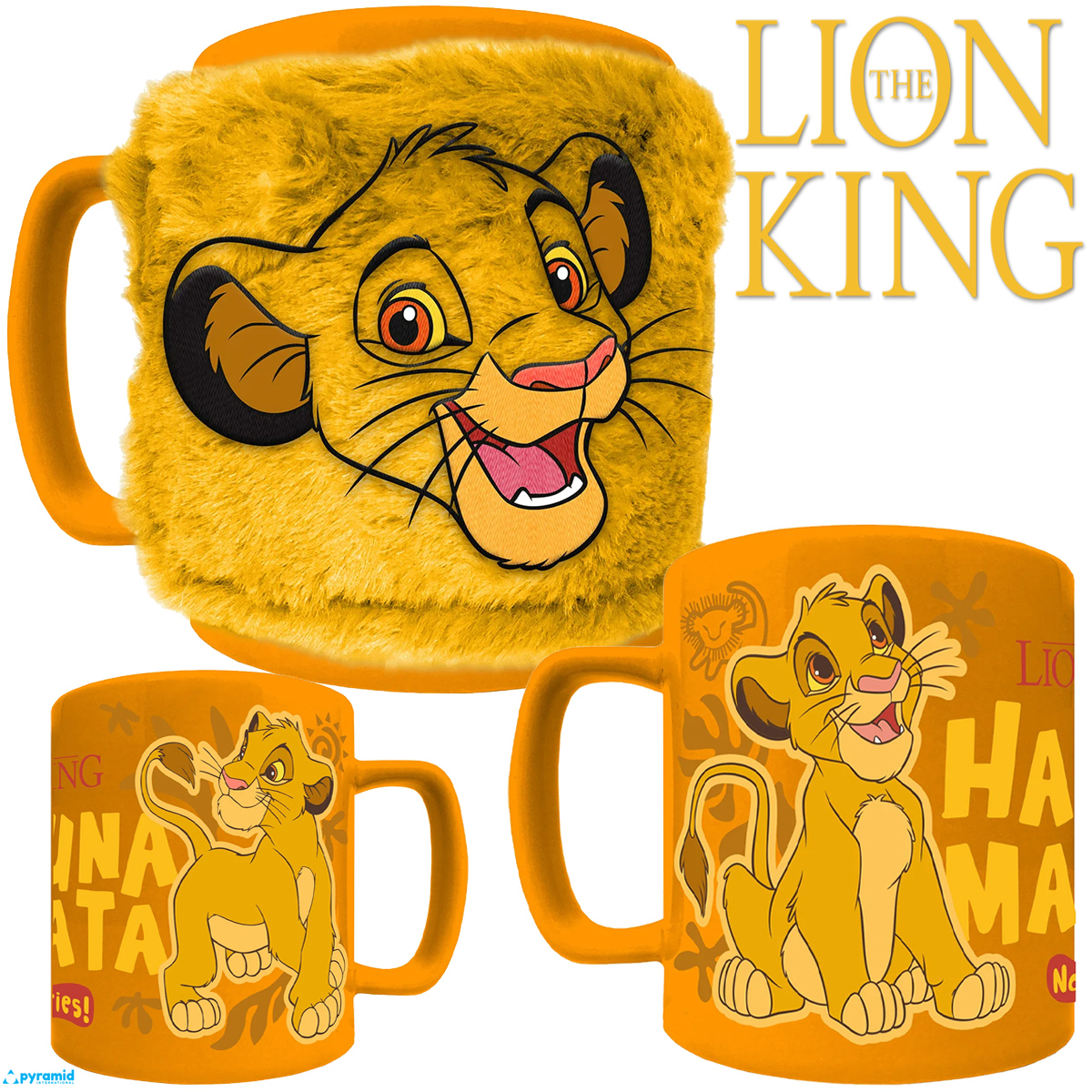 Caneca Felpuda de Pelúcia O Rei Leão: Simba Fuzzy Mug