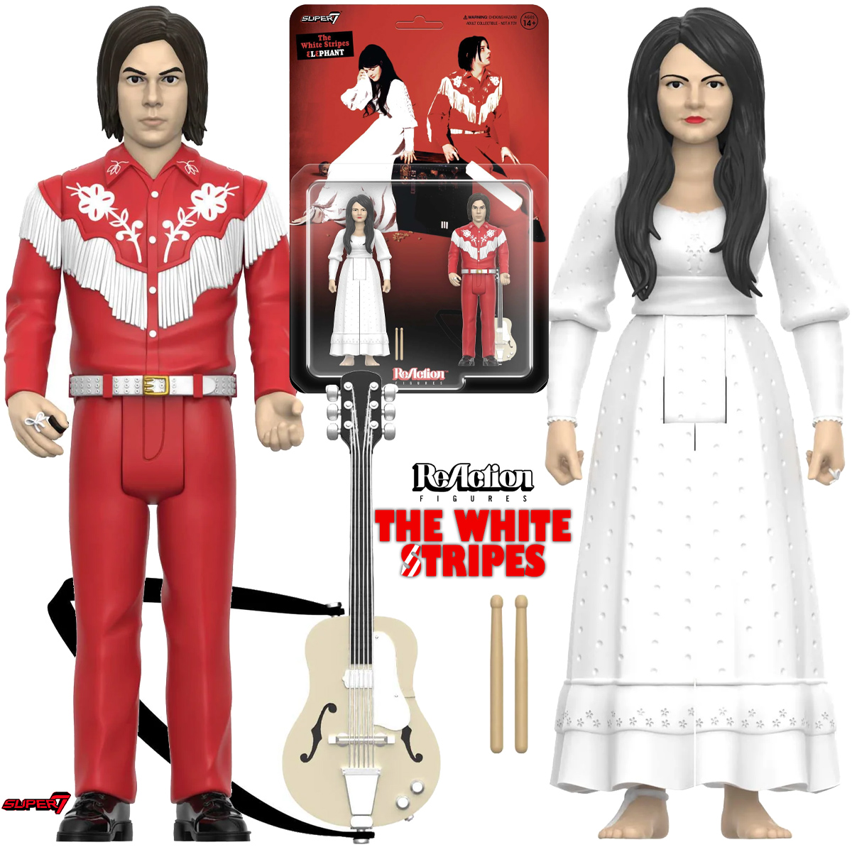 Action Figures The White Stripes “Elephant” ReAction Rock