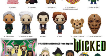 Chaveiros Wicked 3D Figural Bag Clips (Blind-Bag)