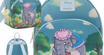 Mini-Mochila Sra. Jumbo e Dumbo no Campo de Flores