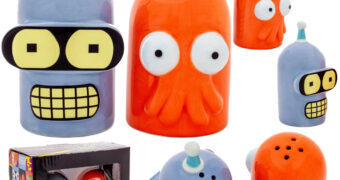 Saleiro e Pimenteiro Futurama: Bender e Dr. Zoidberg