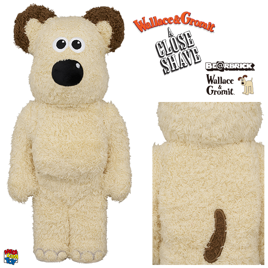 Boneco Bearbrick Gromit Disfarçado de Ovelha