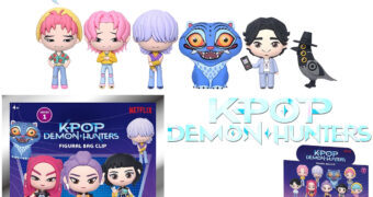 Chaveiros Guerreiras do K-Pop (KPop Demon Hunters) 3D Figural Bag Clips (Blind-Bag)