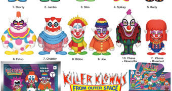 Chaveiros Palhaços Assassinos do Espaço Sideral 3D Figural Bag Clips (Blind-Bag)