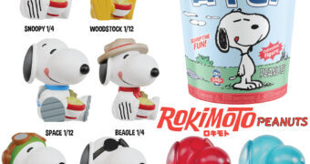 Mini-Figuras Snoopy Peanuts em Copos de Miojo “Cup Noodles Rokimoto” (Blind Box)
