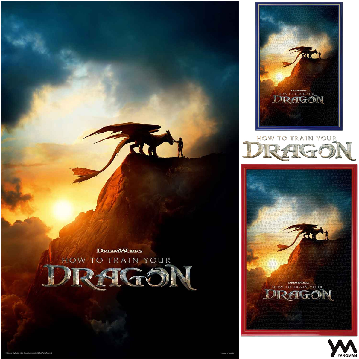 Quebra-Cabeça Como Treinar Seu Dragão Live Action com 1.000 peças (Yanoman)