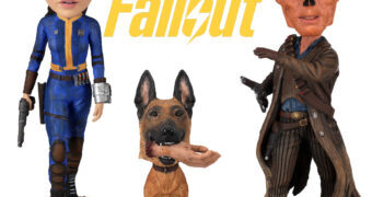 Bonecos Bobble Heads da Série Fallout com Lucy, Necrótico e Dogmeat