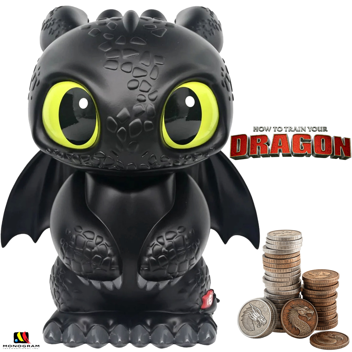 Cofre Banguela PVC Figural Bank de Como Treinar Seu Dragão