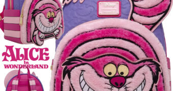 Mini-Mochila Gato de Cheshire Felpudo de Alice no País das Maravilhas