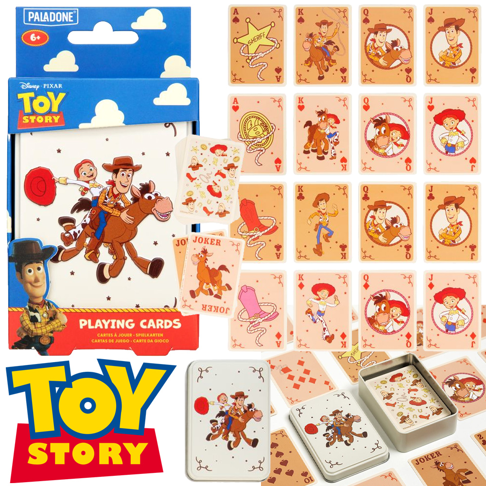 Baralho Toy Story Cowboy em Caixa de Lata