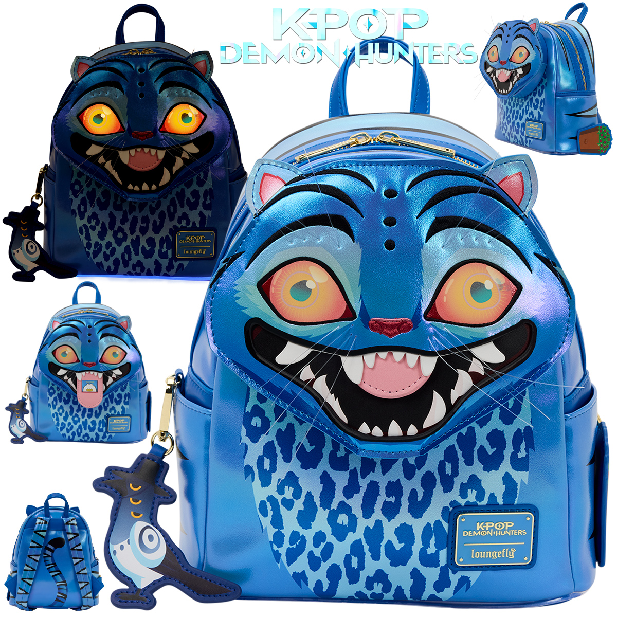 Mini-Mochila Tigre Derpy, Mascote das Guerreiras do K-Pop (KPop Demon Hunters)