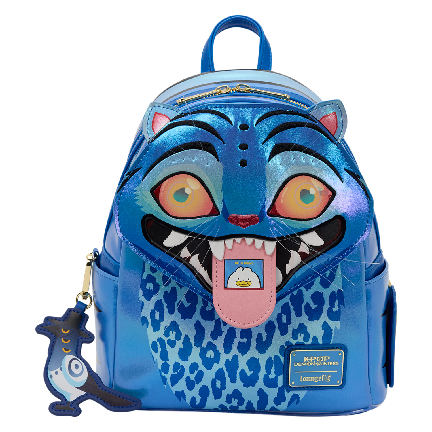 Mini-Mochila Tigre Derpy, Mascote das Guerreiras do K-Pop (KPop Demon Hunters)