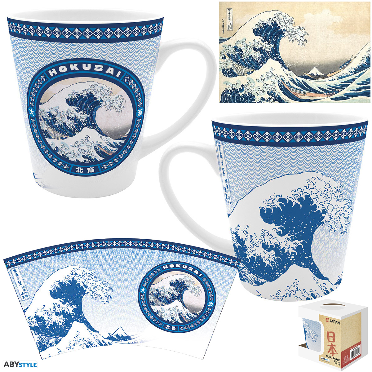 Caneca de Chá A Grande Onda de Kanagawa de Katsushika Hokusai