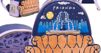 Mini-Mochila da Série Friends com Sofá Amarelo de Veludo