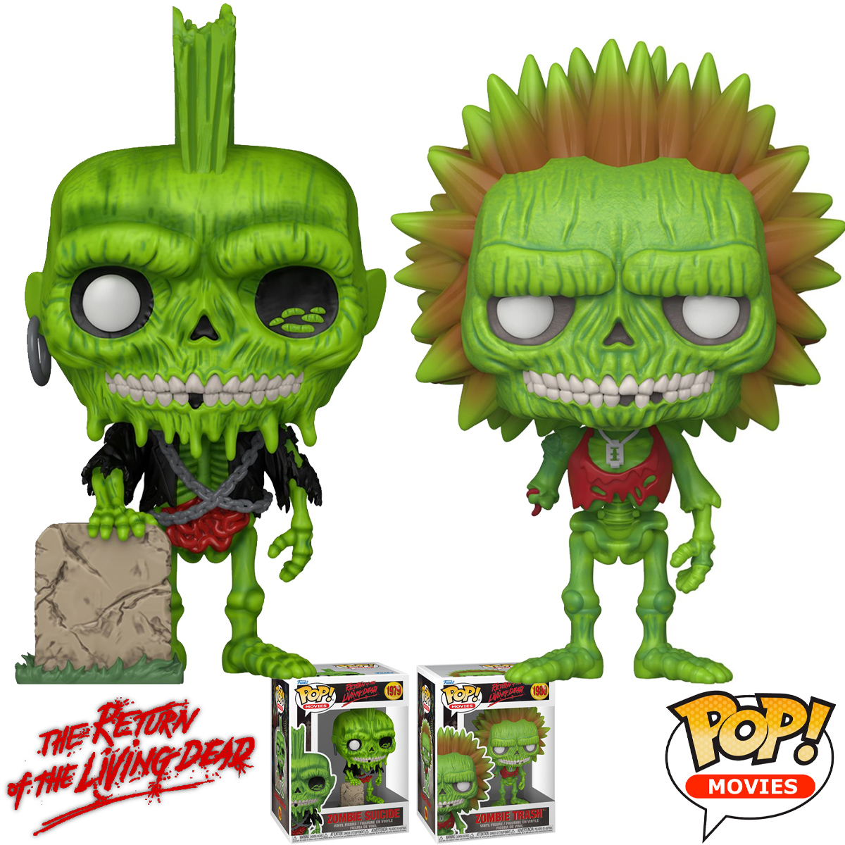 Bonecos Zumbis Pop! de A Volta dos Mortos Vivos (The Return of the Living Dead)