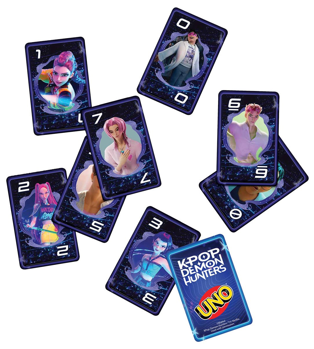 Jogo de Cartas UNO do filme Guerreiras do K-Pop (KPop Demon Hunters)