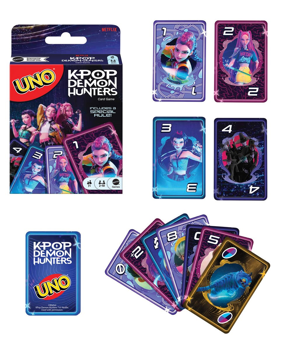 Jogo de Cartas UNO do filme Guerreiras do K-Pop (KPop Demon Hunters)