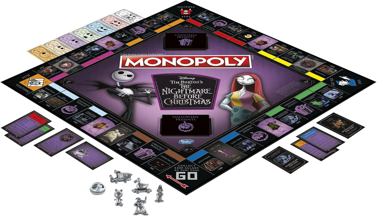 Jogo Monopoly O Estranho Mundo de Jack de Henry Selick e Tim Burton