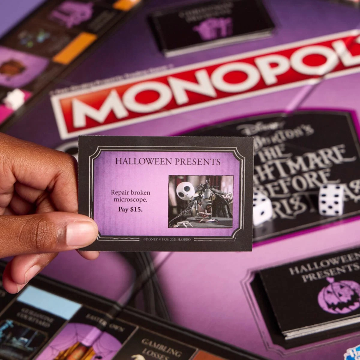 Jogo Monopoly O Estranho Mundo de Jack de Henry Selick e Tim Burton